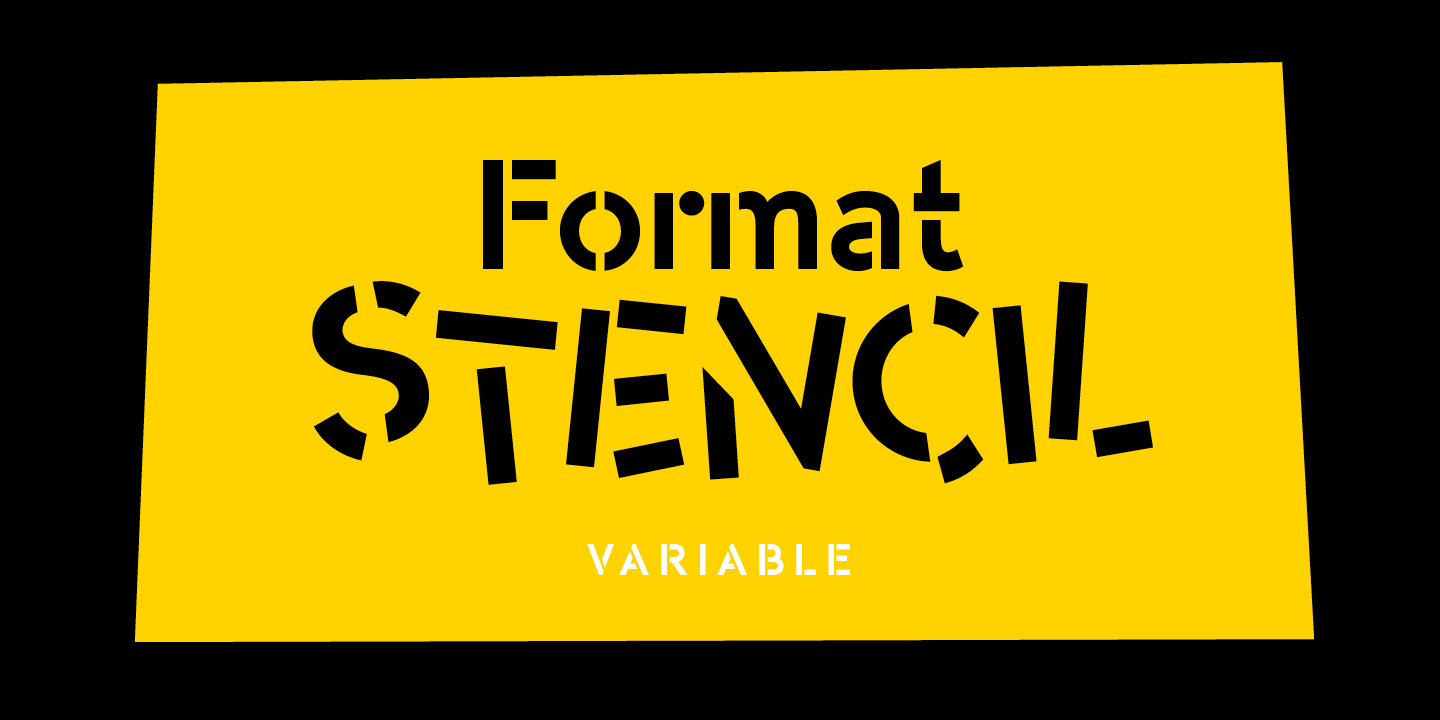 Ejemplo de fuente -OC Format Stencil